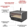 Forno Guilhotina Elétrico Saro 220V Preto Sem Cavalete FG22
