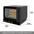 Forno Turbo Elétrico Saro 127V Preto Com 4 Esteiras