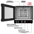 Forno Turbo Elétrico Saro 127V Preto Com 4 Esteiras