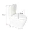 Vaso Sanitário Monobloco Kit Privada com Assento Completo Branco (GVs55MbSfA-Br)