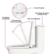 Vaso Sanitário Monobloco Kit Privada com Assento Completo Branco (GVs55MbSfA-Br)