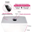 Vaso Sanitário Monobloco Kit Privada com Assento Completo Branco (GVS55MBSFC-BR)